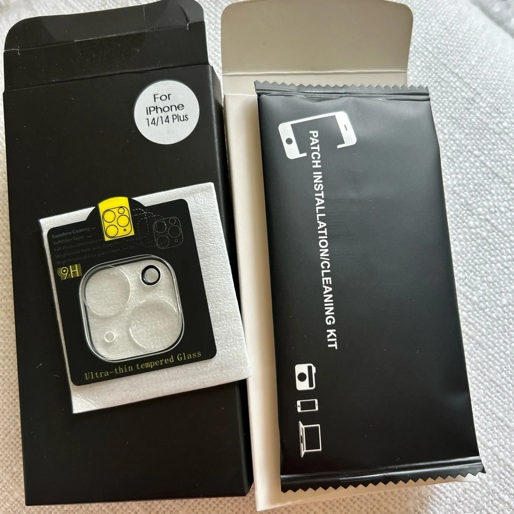 Ultra-thin Tempered Glass Camera Protector for iPhone 14/14 Plus
